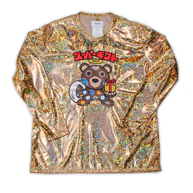 Gold Character Applique Foil Pullover